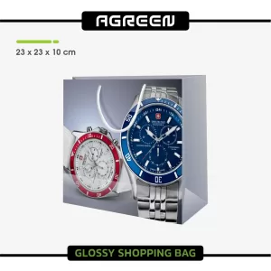 سفارش چاپ ساک دستی گلاسه مربعی