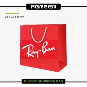 سفارش چاپ ساک دستی گلاسه مربعی