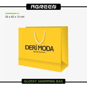 قیمت سفارش چاپ ساک دستی گلاسه بزرگ افقی