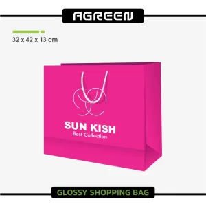 قیمت سفارش چاپ ساک دستی گلاسه بزرگ افقی