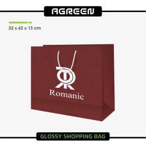 قیمت سفارش چاپ ساک دستی گلاسه بزرگ افقی