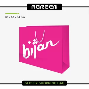 قیمت سفارش چاپ ساک دستی گلاسه بزرگ عمودی