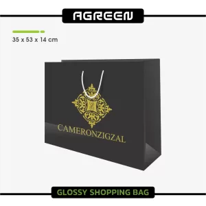 قیمت سفارش چاپ ساک دستی گلاسه بزرگ عمودی