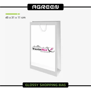 سفارش چاپ ساک دستی گلاسه کاغذی بزرگ عمودی