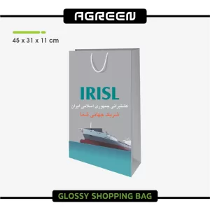 سفارش چاپ ساک دستی گلاسه کاغذی بزرگ عمودی